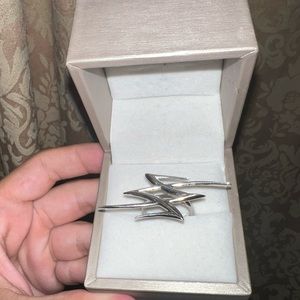 Sankuanz silver spike ring